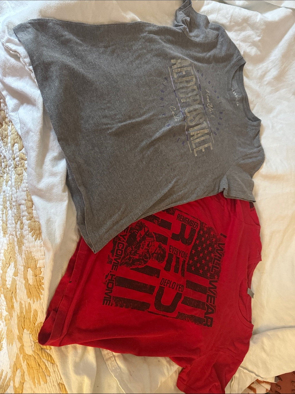 Aeropostale Gray Short-Sleeve Logo Tee